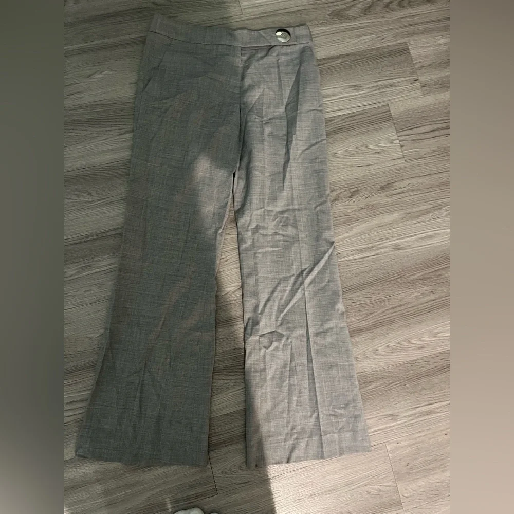 Tory Burch wool grey big button trousers size 4
